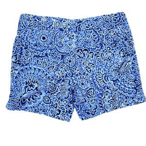 Ann Taylor Loft Shorts 6P Blue Printed